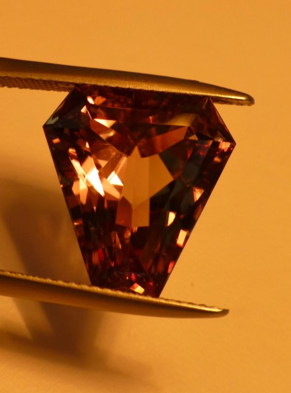 9.39 cts. Zultanite® Fancy Cut Corner Triangle, 15x14mm - Image 4