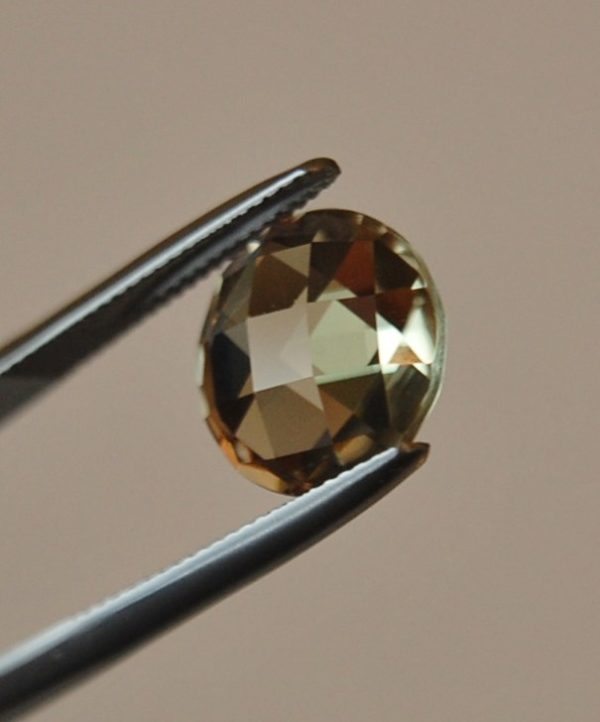 6.21 cts. Zultanite® Lentil Round Checkerboard 11.9mm - Image 2