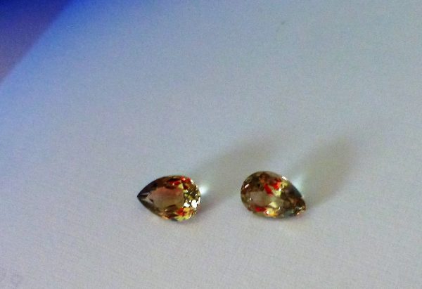 Color change Zultanite Pear Cut Gemstones