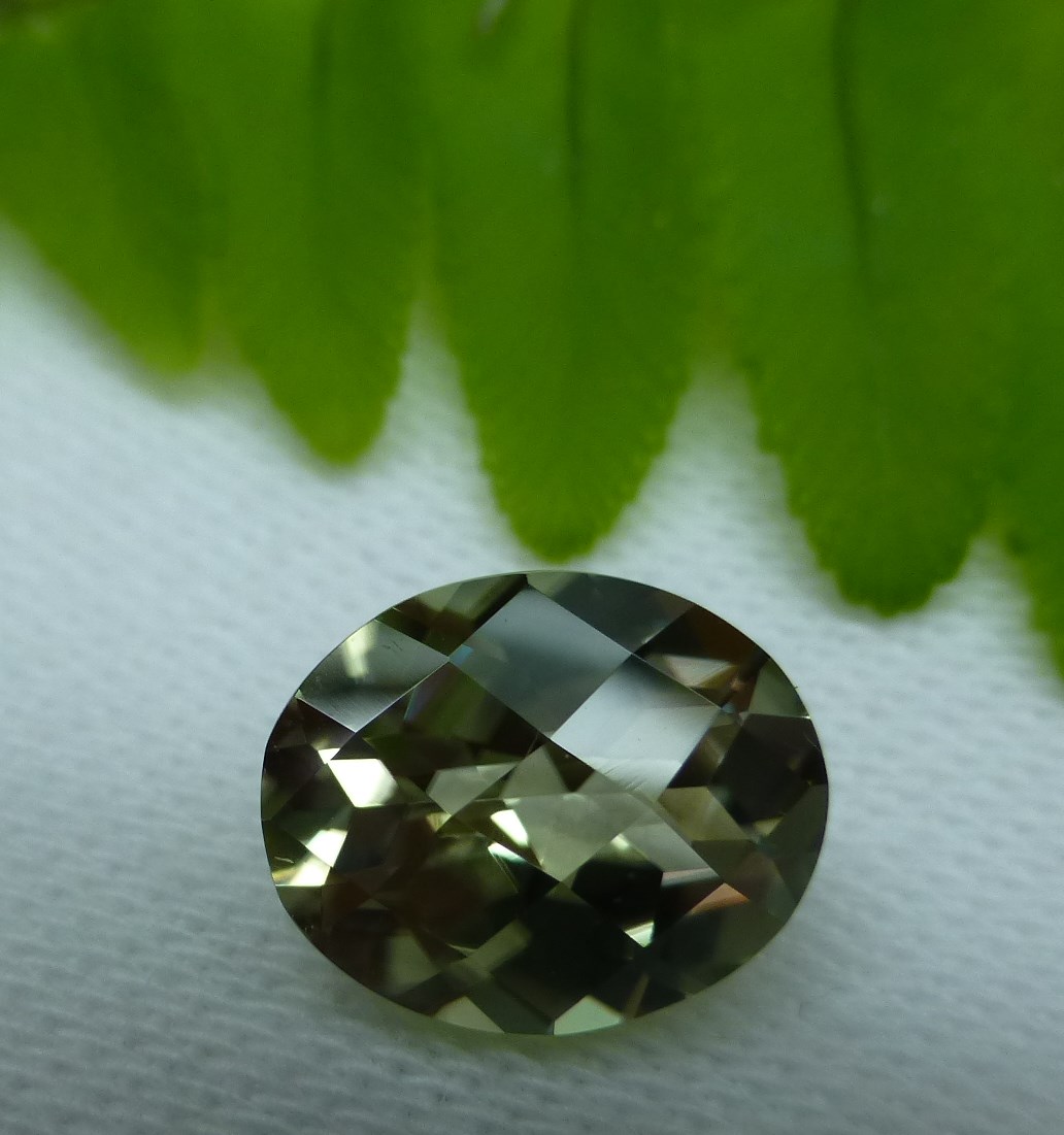 Zultanite Oval Checkerboard Cut Gemstone