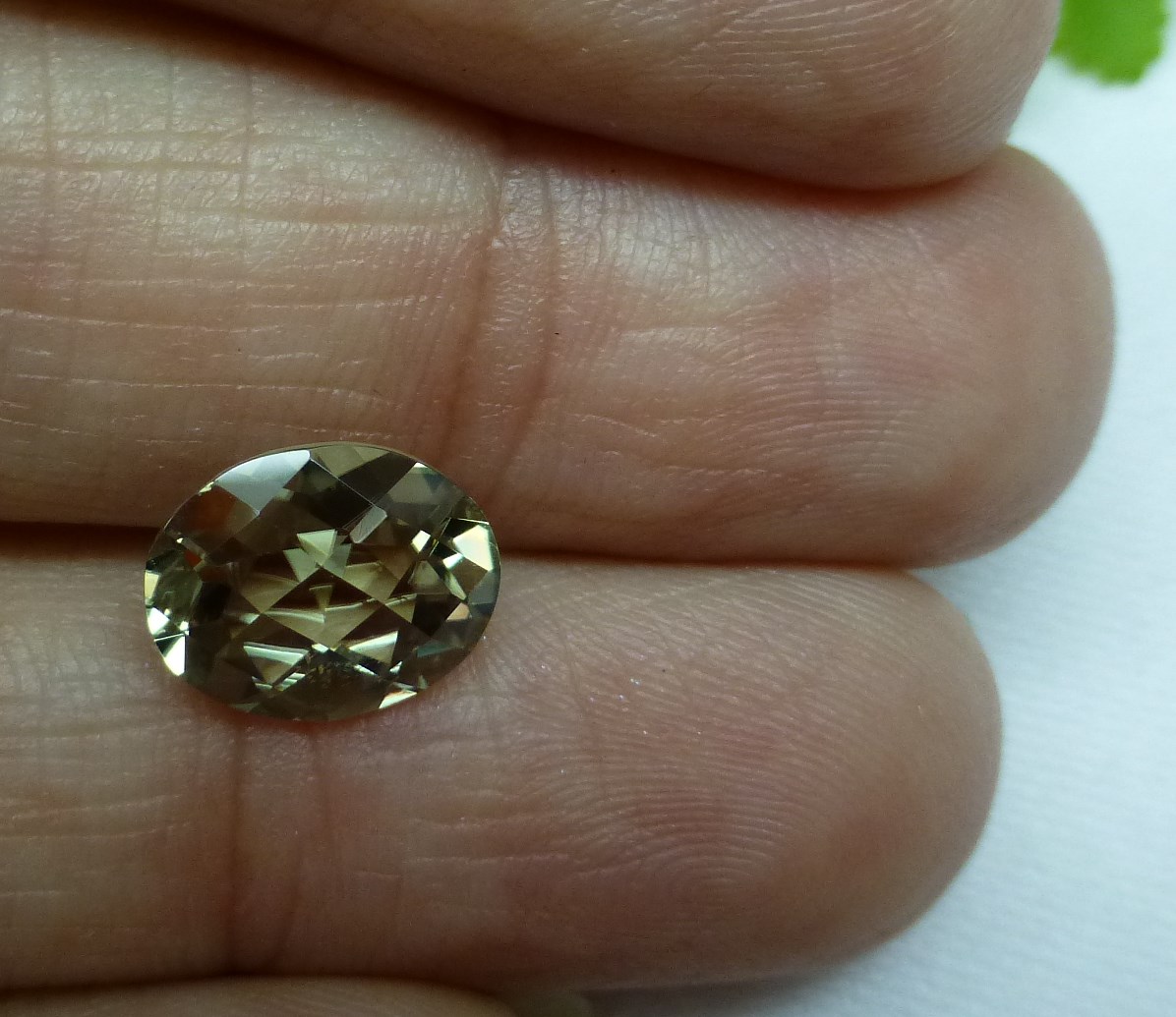 3.42 cts. Zultanite® Oval Checkerboard Cut 10x8mm - Image 2
