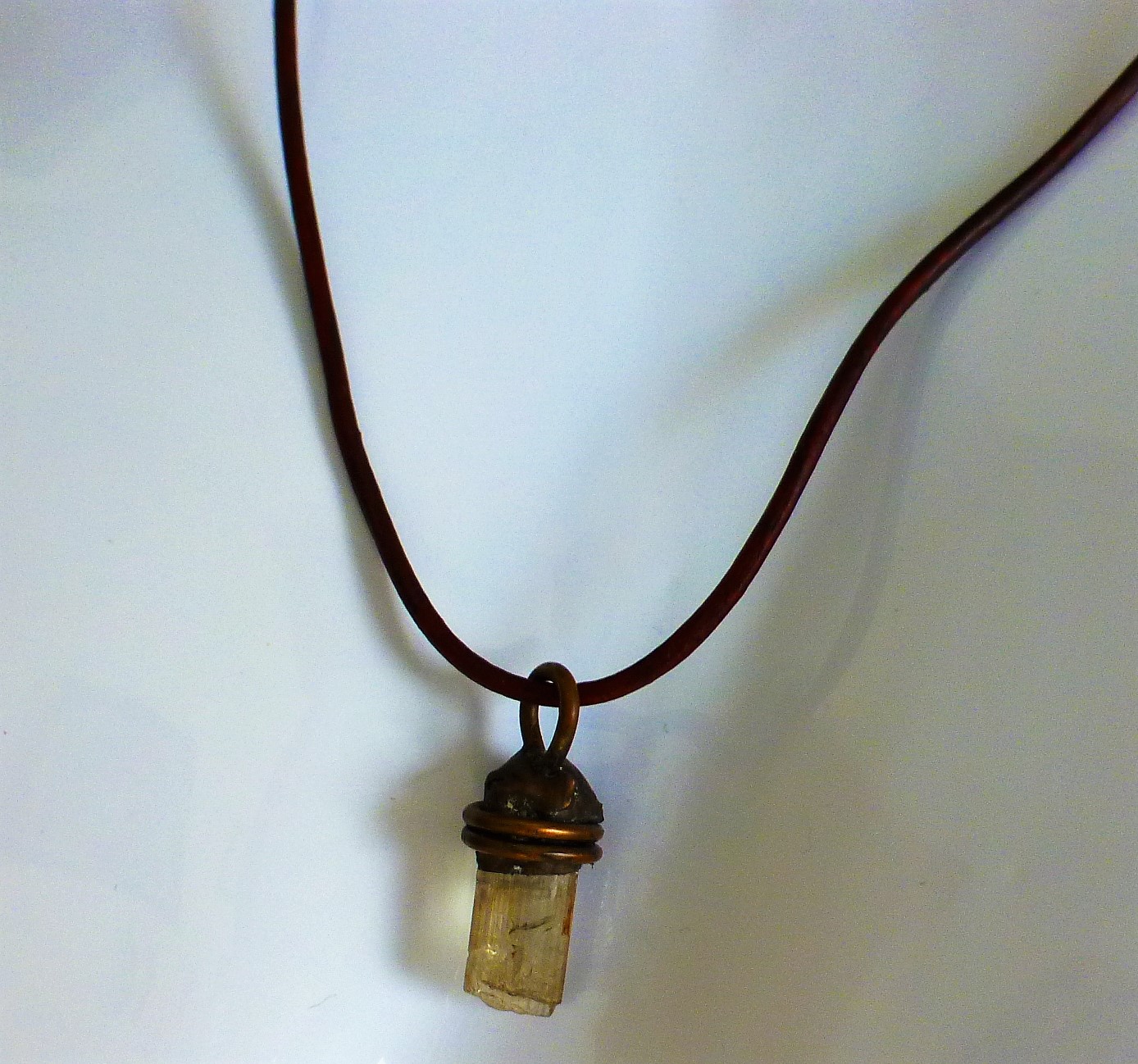 Necklace with 12 carat Color Changing Mineral Specimen Pendant - Image 7