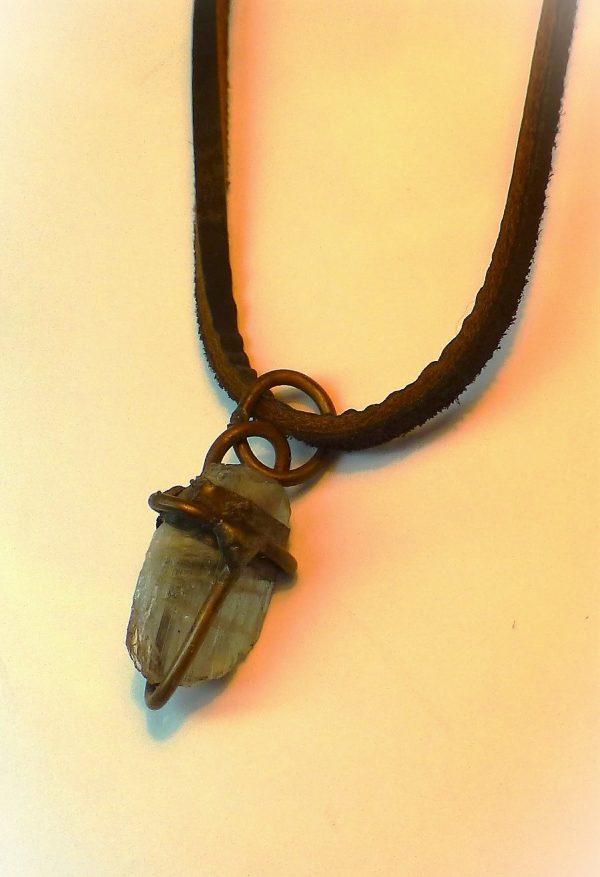 Necklace with 13.85 carat Color Changing Mineral Specimen Pendant - Image 3