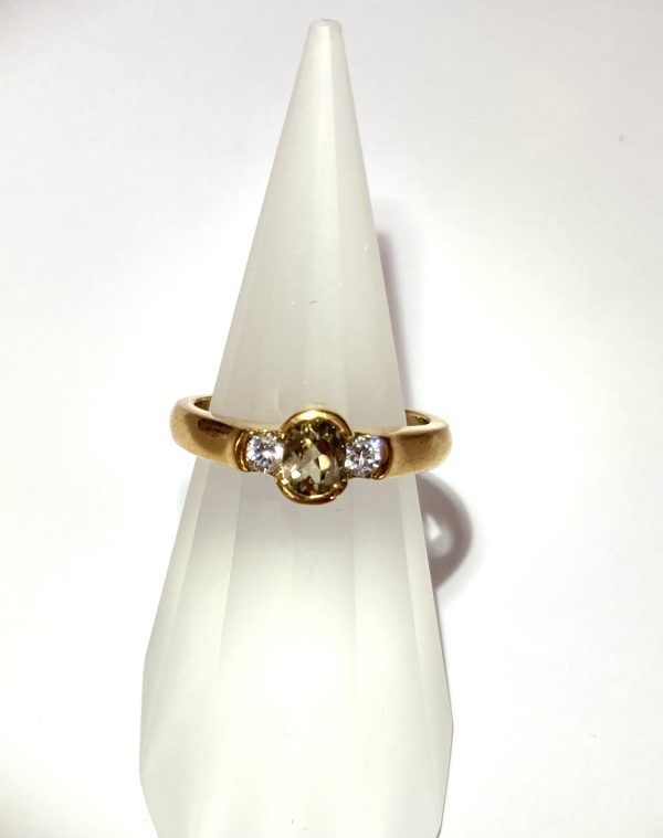 Zultanite Gemstone Gold Plated Ring