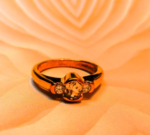 Ring, Yellow Gold Plated Bezel Set 5mm x 4mm Oval Cut Zultanite® - Image 5