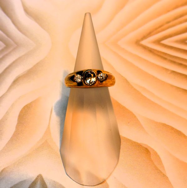 Ring, Yellow Gold Plated Bezel Set 5x4mm Oval Zultanite® - Image 5