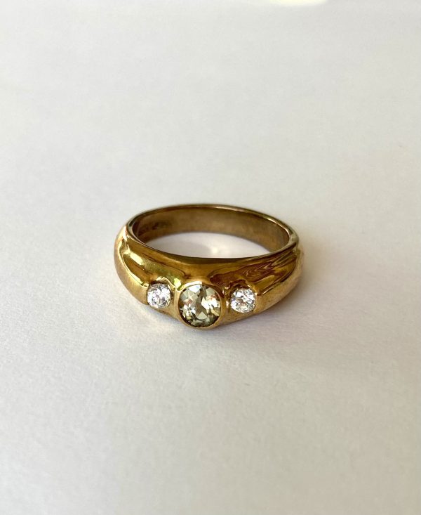 Ring, Yellow Gold Plated Bezel Set 5x4mm Oval Zultanite® - Image 9