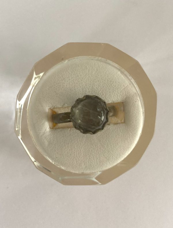 Ring, Rusty Colored Brass, 3.96 cts., 10 mm Round Cut Zultanite® Cabochon - Image 5
