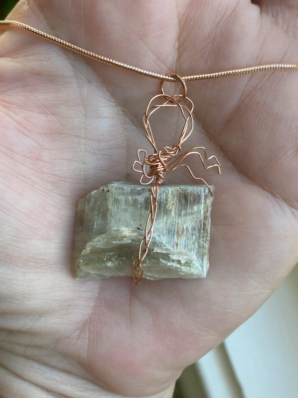 Necklace with 36.9 carat Color Changing Mineral Specimen Pendant - Image 3