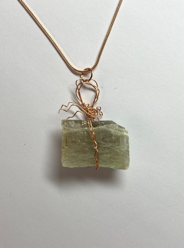 Necklace with 36.9 carat Color Changing Mineral Specimen Pendant - Image 4