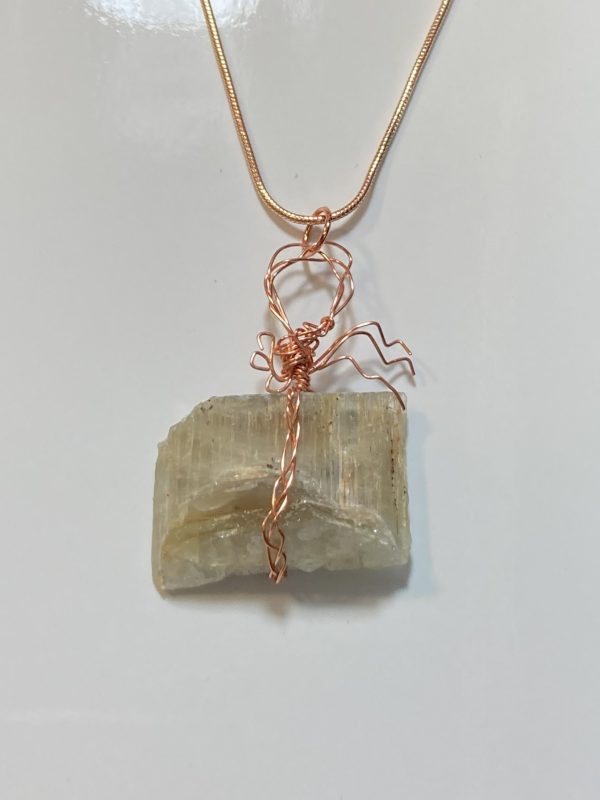 Necklace with 36.9 carat Color Changing Mineral Specimen Pendant - Image 2
