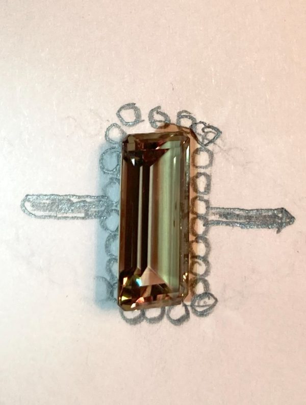5.14 cts. Zultanite® Long Emerald Cut 16x7mm - Image 8