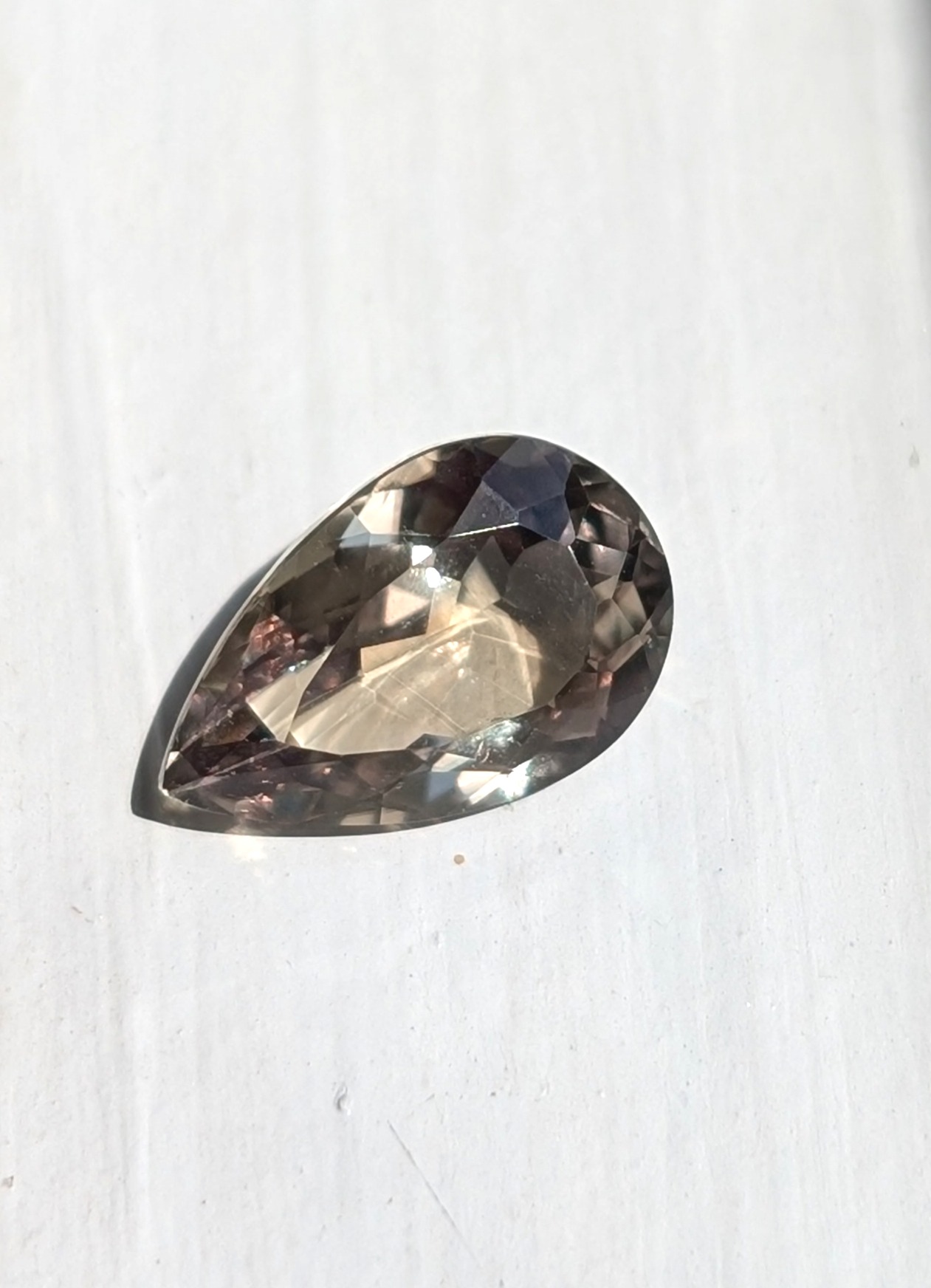 3.41 cts. Zultanite® Pear Cut 12x8 mm - Image 7
