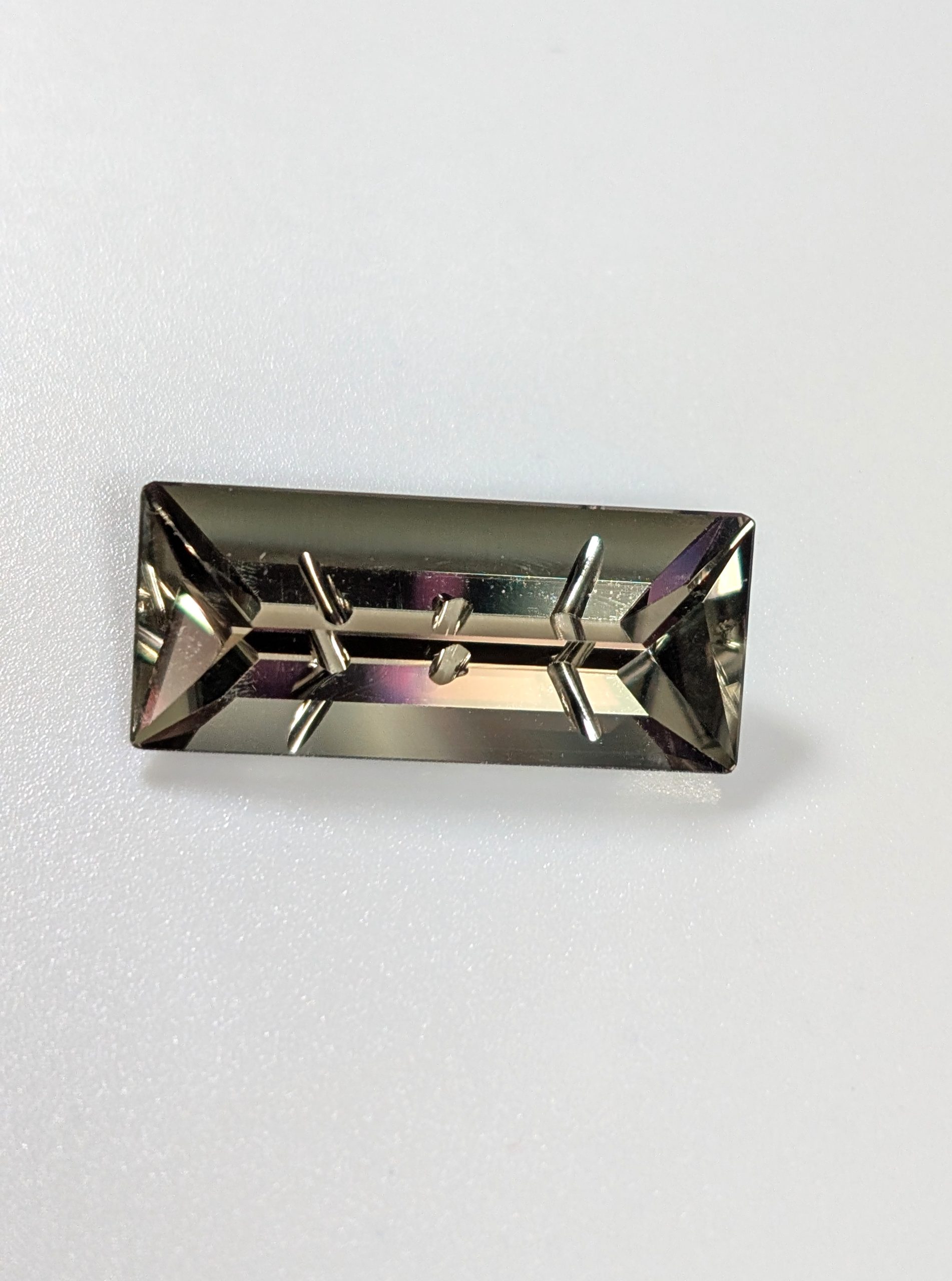 Zultanite® Gemstone, Wobito Carved Baguette, 13.59 carats.