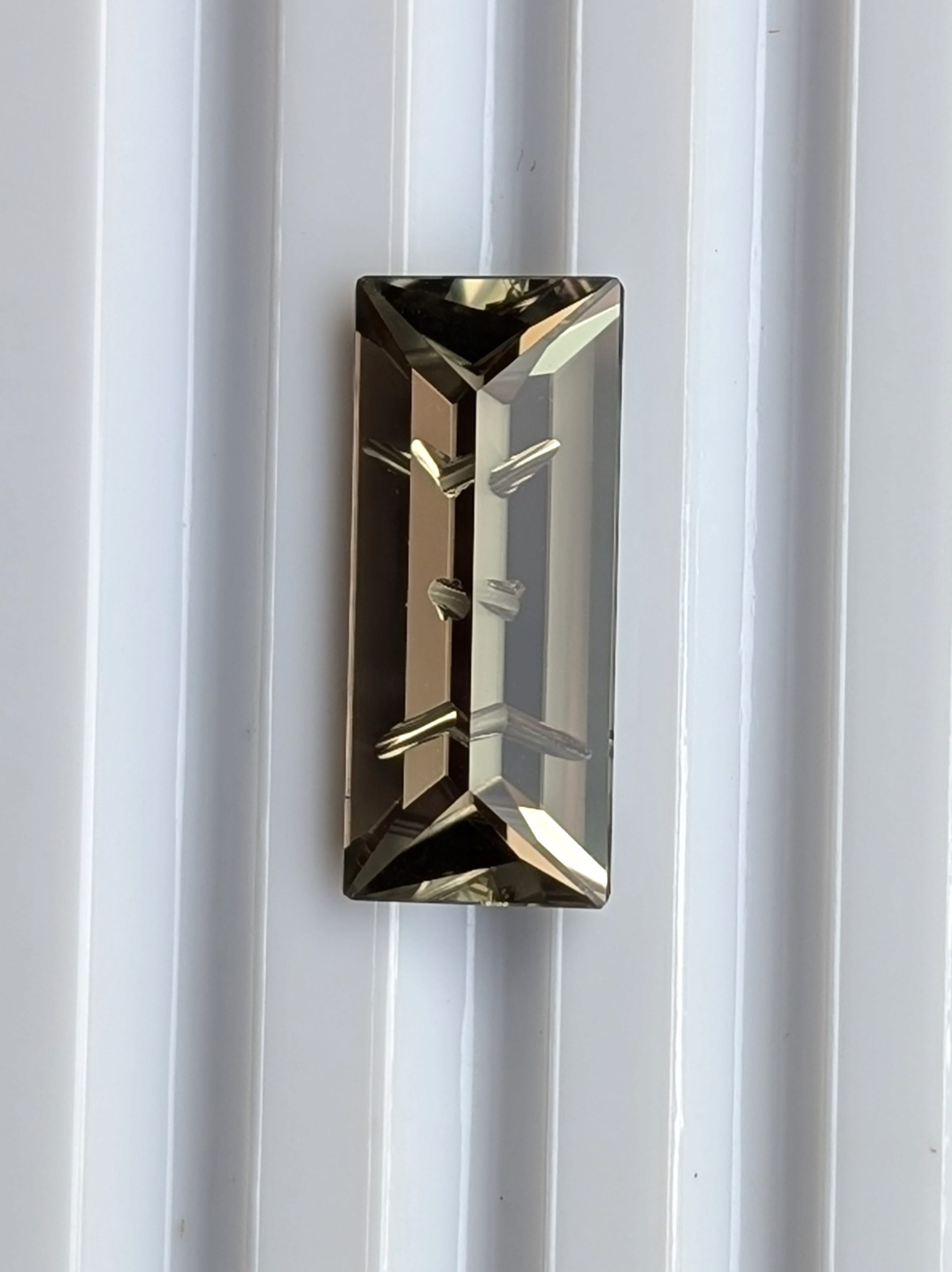 Zultanite® Gemstone, Wobito Carved Baguette, 13.59 carats.