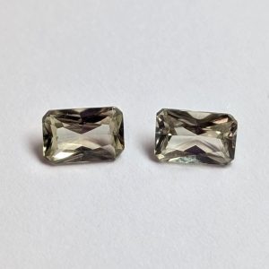 Zultanite® Radiant Cut Gemstone, PAIR, 6mm x 4mm, minimum 1.18 carats per pair.