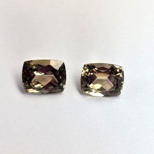 Zultanite®  Cushion Cut Gemstone, PAIR 11 mm x 9 mm, 9.64 total carat weight