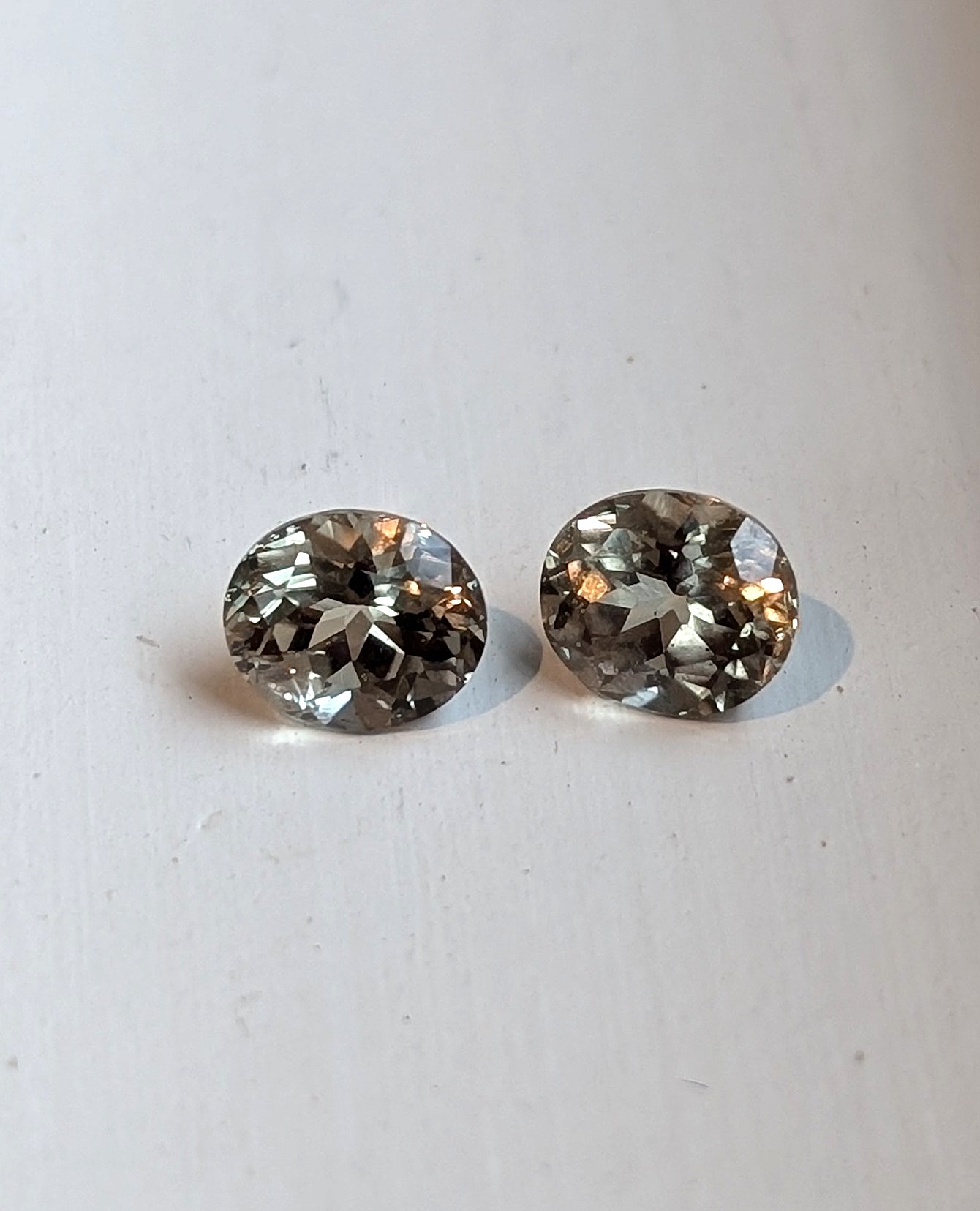 Zultanite® Oval Cut Gemstone, PAIR (2 pieces), 7 mm x 6 mm, total weight 2.77 carats