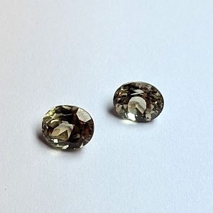 Zultanite® Oval Cut Gemstone PAIR (2 pieces) 9 x 7 Millimeter (D: 5 mm) 4.33 total carat, weight, MI